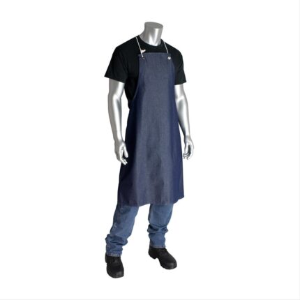 Blue Cotton/Denim Bib Style Aprons 200011 Price In Doha Qatar