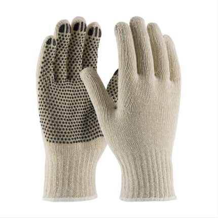 Medium Weight String Gloves, with 1 Side PVC Dots G2708SK Price In Doha Qatar